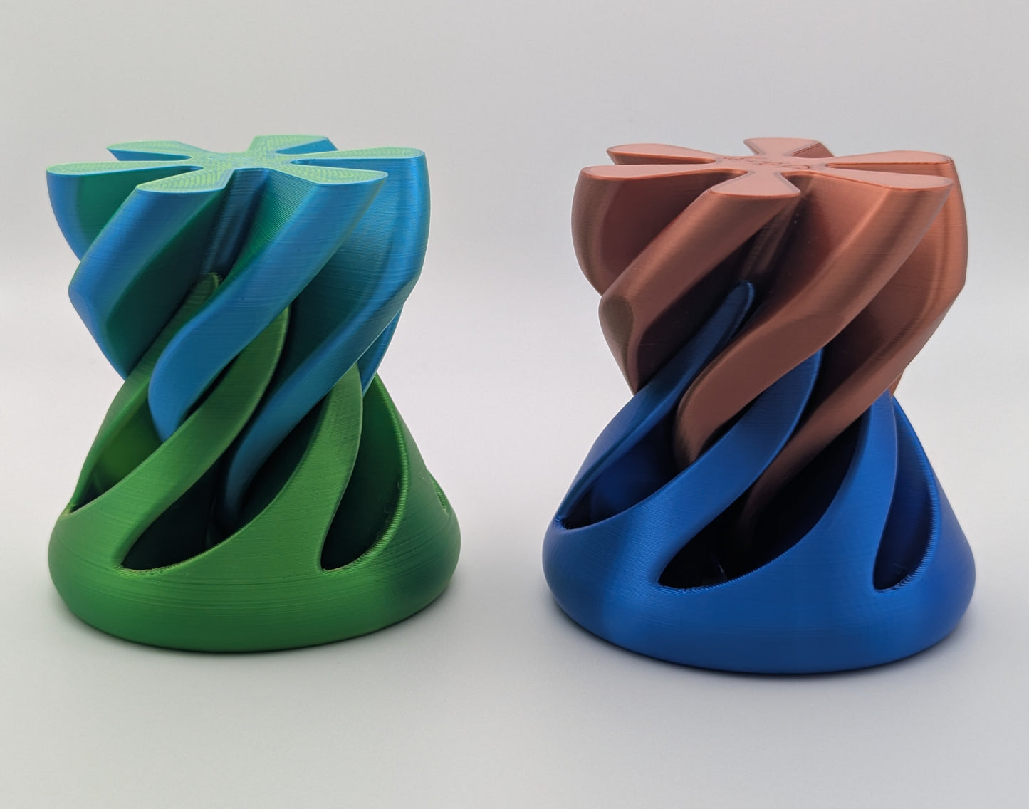 3D-Printed Hershey Kiss Pass-through Fidget (Random Two Colors)