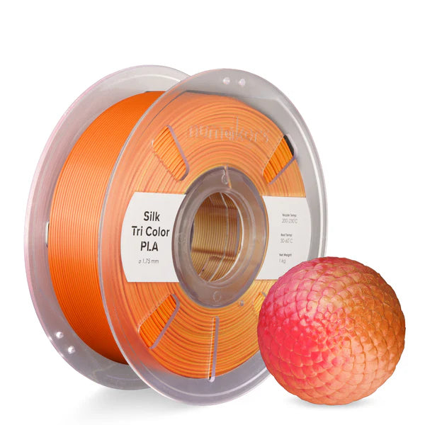 NuMakers PLA Silk Tri-Color Filament 1kg